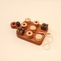 Crop ZOWOO baby baby wearing rope puzzle toy solid wood cute nibbling stick 1-2 year old log early