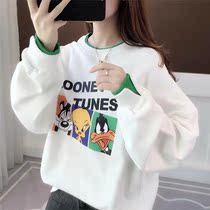 Pregnant women's clothes spring and autumn 2022 new fashion long sleeve thin coat loose Korean fake two pregnant women's clothes tide