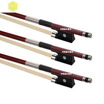 Violin cello bow bow 4 4 Pull bow Brazilian sandalwood pure horsetail childrens bow rod 1 231 4 Accessories