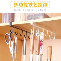 Closet Spoon Kitchenette Free shovel Punching Cabinet Cup Shelf Hooks Inverted Wall-mounted Rack Hanging rack hanging hanging rack