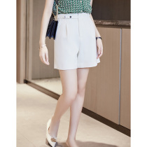 Solid wear good match high waist suit shorts womens summer 2021 new temperament commuter loose and wild casual five-point pants
