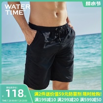 WaterTime Swimming Pants Mens Beach Seaside Speed Dry Loose Big Code Vacation 50% Pants Male Swimsuit Surf Shorts