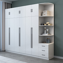  Hanxi simple combination wardrobe three four five six-door open large wardrobe simple modern storage storage bedroom furniture