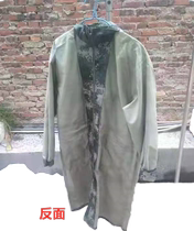 Used authentic raincoat long conjoined adult waterproof outdoor wear-resistant and durable camouflage suit