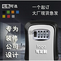 Password key box combination lock key box decoration site B & B door wall-mounted cats eye decoration key password box