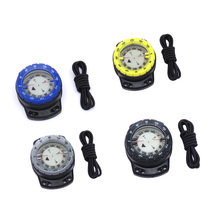Diving outdoor leather band buckle compass compass finger North needle elastic rope bungee compass rescue navigation