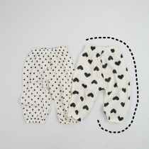 INS subsection for baby spring and autumn printed cotton yarn Zou Zou anti-mosquito pants male and female baby soft and casual comfortable air conditioning pants