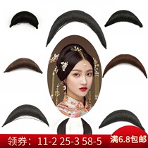Studio costume wig Crescent bag Soft croissant Hanfu cos ancient style bun Small dragon woman curved pad hair on both sides