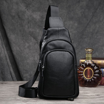 Chest Bag Men Genuine Leather Soft Leather Small Backpack Male Tubulo Leather Tide Cortex Fashion Trends Leisure Small Mens Slanted Satchel