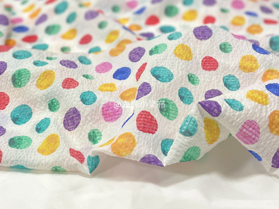 taobao agent Spring and Summer New Products | Water Colorful Sets Dot Foods Full Cotton High Beauty Color Printing Baby Skirt Fabric