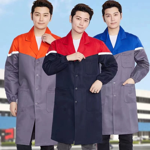 Служба работы в сфере обслуживания мужской износ -устойчивый и грязный синий пальто длинное логистическое складское склад
