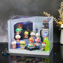 Bubble Mart space travel theme box DIMOO blind box storage box acrylic storage display rack