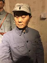 Direct selling silicone wax figure to customize the simulation of the Eighth Route Army soldiers fire officers and soldiers wax figures can bring scenes