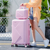 Suitcase Female student Korean version suitcase ins rod box Universal wheel boarding password box 26 28 inch suitcase male