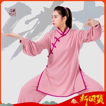 Bailichuan Fengfan Chinese style spring Taiji suit female oblique lapel Taijiquan kung fu practice martial arts uniform