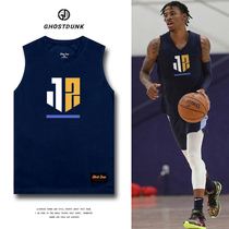 Morant basketball vest street fashion brand loose American training clothes Sports fitness waistless sleeveless T-shirt custom
