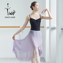 TING Chen TING dance chiffon long skirt half dress dance practice ballet long dress adult female