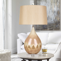 American light luxury living room ceramic desk lamp bedroom bedside lamp luxury hotel luxury retro modern European fashion