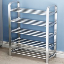 Door shoe rack Corridor Outdoor door corridor with stainless steel shoe rack thickened and thickened household shoe cabinet Economical