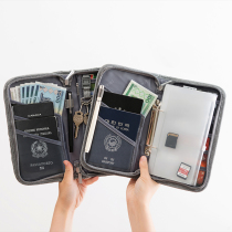 Passion bag ticket passport holder travel document storage package for overseas travel multi-purpose portable certificate bag passport cover