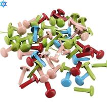 100PCS SET Mini Metal Circular Split Pins Paper Fasteners DI
