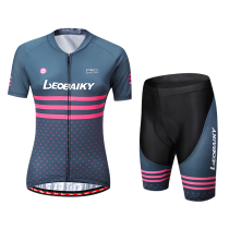 LB Spring Summer Riding Suit Woman Short Sleeve Suit Mountain Bike Gear Bike Equipped Short Blouses Shorts Bike Suit Custom