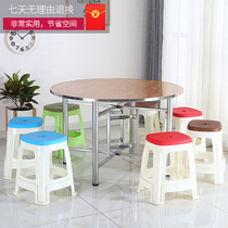 Round table foot bracket metal folding table leg thickened wrought iron stand home simple square table stand leg