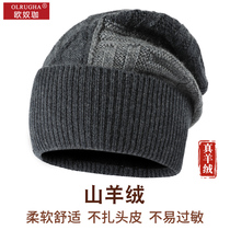 Cashmere hat male Winter high-end cap cold protection ear wind-proof knitted hat wool warm wool wool hat tide tide