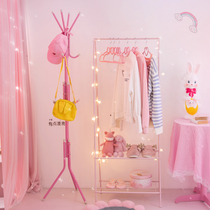 ins rental net red floor hanger coat coat rack hat artifact clothes storage rental house renovation small furniture