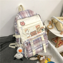 School bag Female primary school student Middle school girl third fourth fifth to sixth grade canvas junior high school student backpack 2021 new style