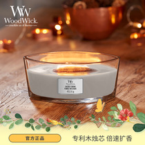 WoodWick the United States imported soy wax wooden candle wick scented candle home use birthday hand gift