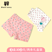 Little black girl underwear cotton boxer childrens underwear baby underwear boxer pants small black Tony underwear