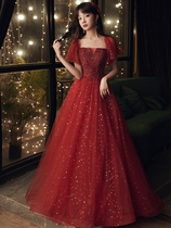 Large size toast dress fat mm summer 200 pounds plus fat increase the wedding bride cover belly show thin evening dress performance engagement