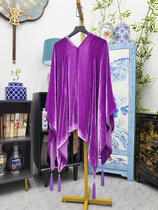 ●HOGU STUDIO Independent Brand True Velvet Flow Soda Decoration Multi-shawl 9510