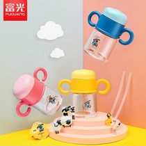 Fuguang Childrens milk cup with scale Childrens scale milk cup Microwave heating glass measuring cup Scale cup