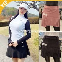 Korea MASTER BUNNY GOLF skirt womens 21 spring and summer ball bag set asymmetrical pleated skirt