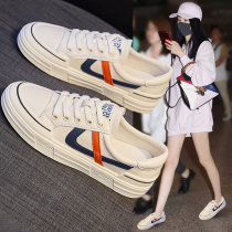White shoes womens summer 2021 new spring all-match explosive single shoes net red spring casual board shoes spring and autumn shoes