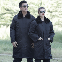 Shield Lang Jun cotton coat mens winter thickened long section security cotton coat cold coulder womens defense cold suit
