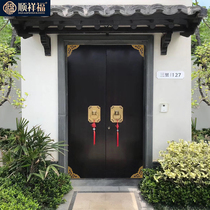  Villa door double door Zinc alloy Chinese style door Anti-theft door Rural self-built house door entrance door Courtyard door