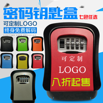 Decoration site Cats Eye password key box wall-mounted key storage box storage box homestay LOGO