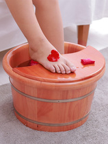 Oak Wood Foot Bath Foam Foot Wood Barrel Home Size Insulation Wash Feet Wood Basin Bubble Calf Solid Wood Foam Footbath