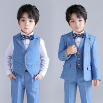 Boy suit suit spring and autumn three-piece children English style suit boy flower girl host foreign style dress