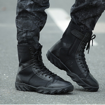 Military fan footwear boots for the four seasons Gang zips Breathable Combat Boots For Training Boots Special Boots Tactical Boots Land War Boots