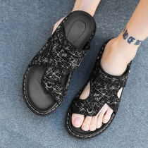 Mens sandals 2022 new summer trend casual ins cool tug dual-use outwear drive waterproof Vietnamese slippers