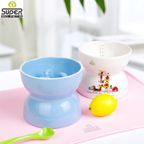 Hep High Foot Ceramic Slow Food Bowl Pet Dog Bowls Slow Food Anti-choking Slow Food Bowl Pet Bowl Accented Water Bowl