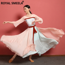 Classical dance costume rhyme gauze winter beauty customs dance practice costume Hanfu art test suit big swing skirt suit