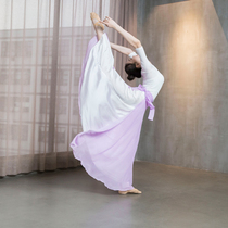 Classical dance a piece of long dress Wang Poetry with the same half body dress 720 degrees Flying At the Elegant Dancing and Dancing Skills