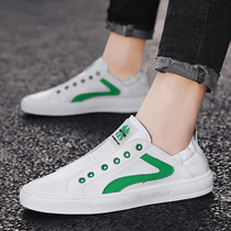 2020 new mens shoes summer breathable white shoes trend Korean version of all-match casual shoes mens trendy shoes lazy board shoes