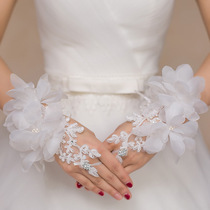 Sexy underwear Female sense Transparent lace mesh gloves Bridal uniform Temptation Passion supplies set Accessories