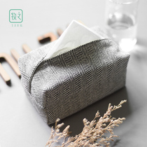 Nordic Cotton Hemp Old Cloth Tucked Paper Bag Cloth Art Paper Towel Box Living Room Home Briefing Paper Towels Paper Towels Paper Towel Cloth Bag